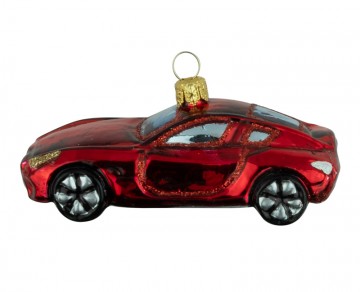 Skleněné auto, červené