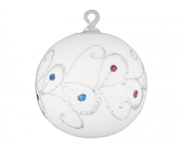 Vánoční koule perleťová, spirálka