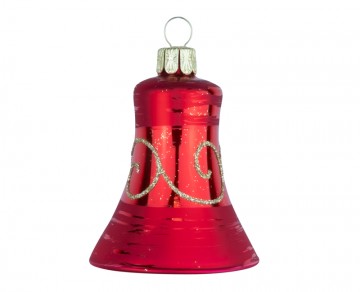 Vánoční zvonek červený, spirálka