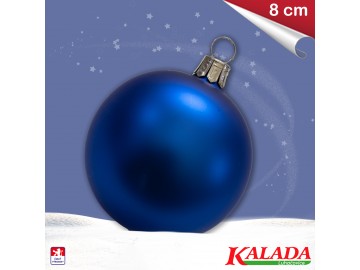 Koule modrá - matná - 8cm