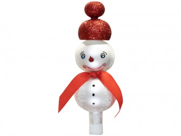 Vánoční špice perleťová, sněhulák