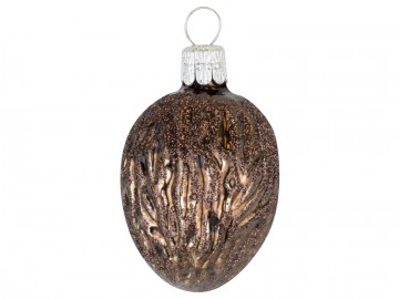 Vánoční ozdoba přírodní tvar čokoládová, ořech