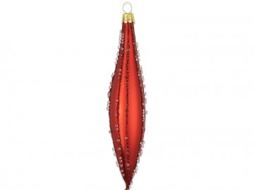 Vánoční raketa červená, perličky