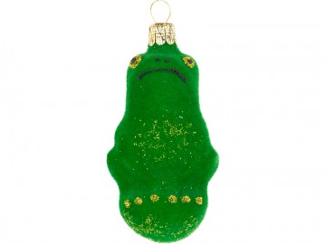 Vánoční ozdoba zvířátko zelená, žaba