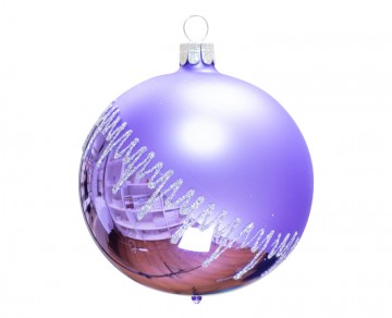 Vánoční koule fialová světlá, rampouchy