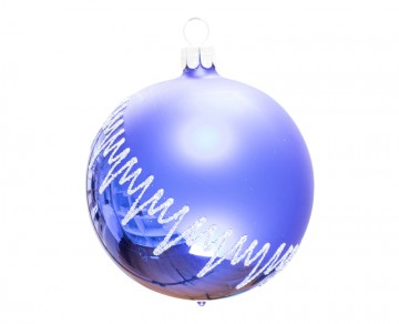 Vánoční koule modrá tmavá, rampouchy