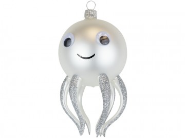 Vánoční ozdoba zvířátko perleťová, chobotnice