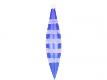 Vánoční raketa modrá tmavá, pruhy