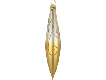 Vánoční raketa šampáňo, ornament