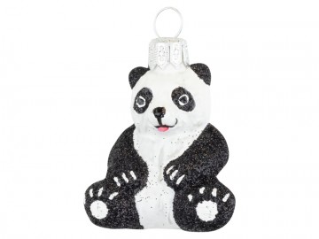 Skleněná figurka, panda