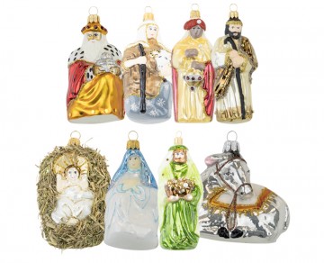 Sada skleněn&yacute;ch figurek - betl&eacute;m, tradičn&iacute;