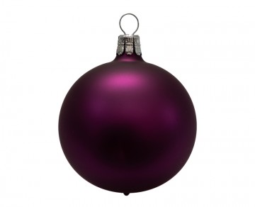 Vánoční koule tmavě fialová, matná
